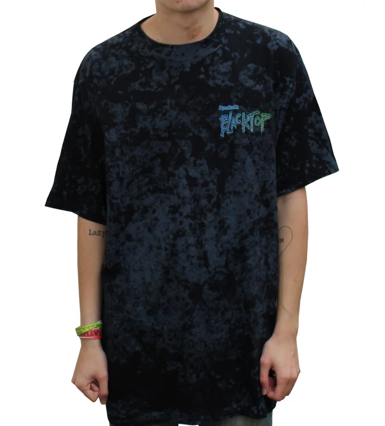 reebok 90s blacktop 総柄　tシャツ ビンテージ Vtg 90s Reebok Blacktop T-shirt L Black Top Go Play Outside